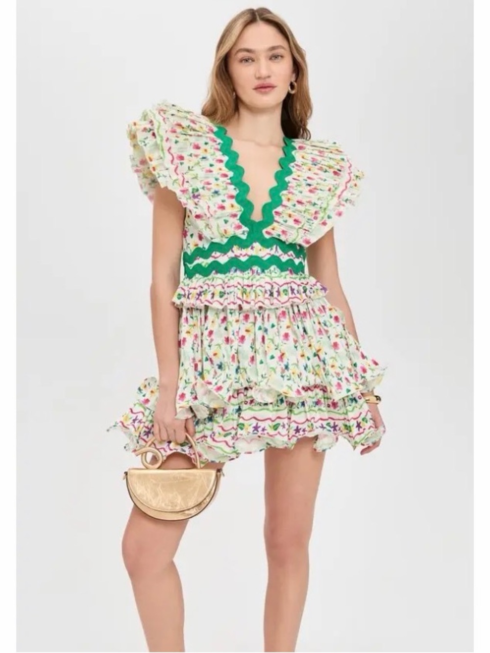 PRISMA DRESS 🌸 Floral Ruffle Mini